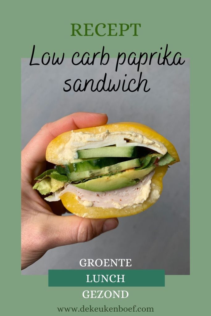 low carb paprika sandwich